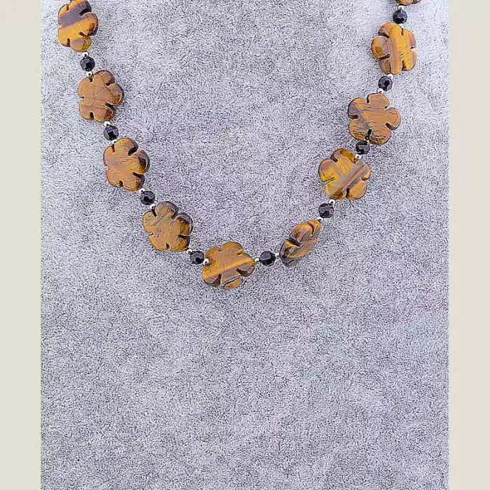 🏷️️ Намисто Тигрове око 49 см ss_45243