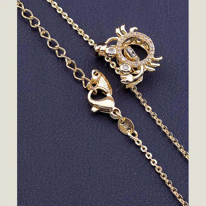 🏷️️ Підвіска краб Xuping Фіаніт 45 см (позолота 18к) ss_79542