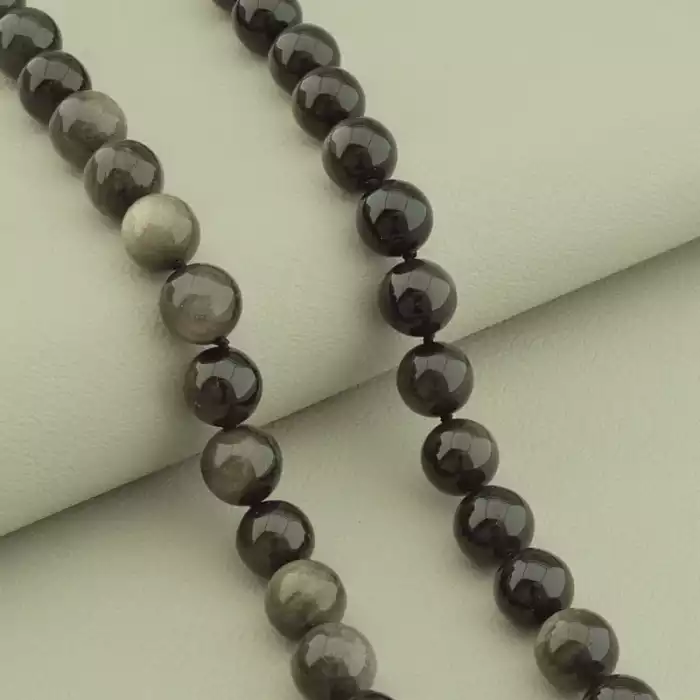 🏷️️ Намисто Обсидіан 44 см. ss_104350