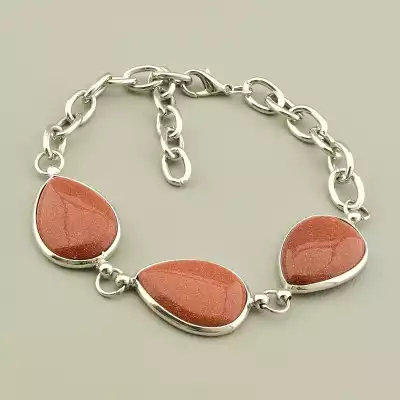 Браслет на карабіні Золотий Пісок 19 см