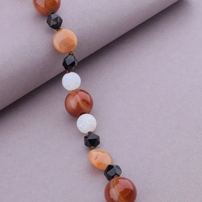 🏷️️ Намисто Сердолік, Агат 54 см. ss_90995