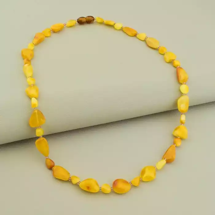 🏷️️ Намисто Бурштин 48 см F-106492