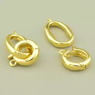 Застібка 28х11мм. (позолота 18к лимонна)