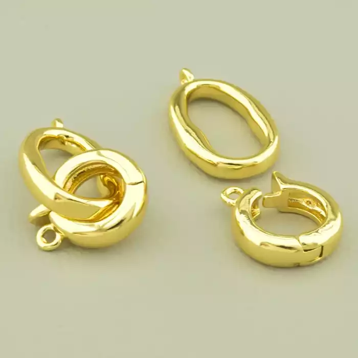 🏷️️ Застібка 28х11мм. (позолота 18к лимонна) F-106594