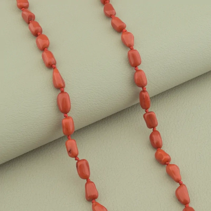🏷️️ Намисто з коралів срібло 925 проба 51 см. ss_99077