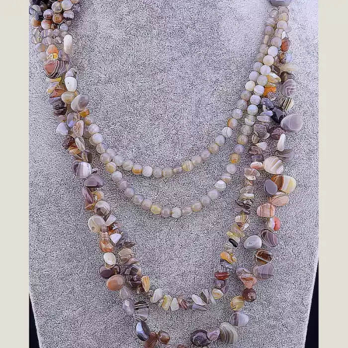 🏷️️ Намисто Агат 62 см ss_12215
