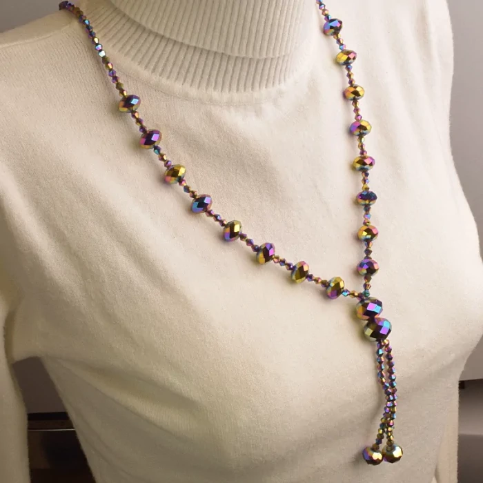 🏷️️ Намисто Чеський кришталь 70 см ss_84245