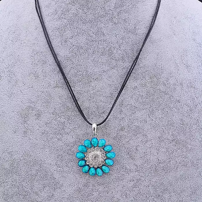 🏷️️ Підвіска квітка Стрази 46 см ss_15182