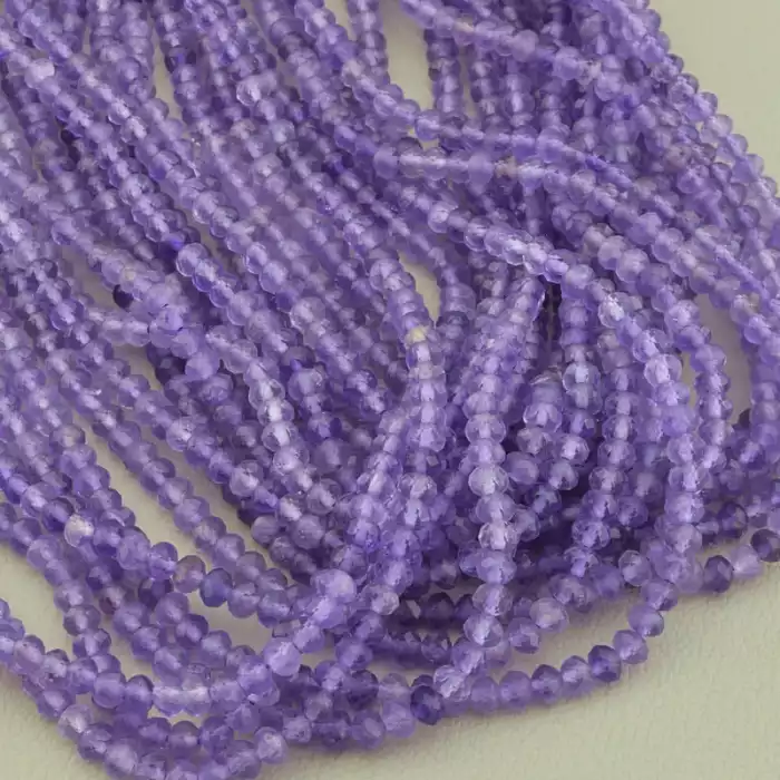 🏷️️ Нитка Аметист 39 см. 4 мм. (без застібки) ss_102566