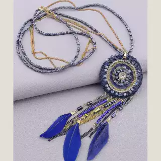 Підвіска замш 82 см Hand Made