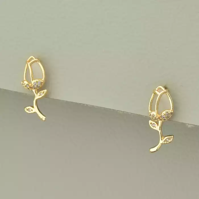 🏷️️ Сережки пусети Xuping Фіаніт (позолота 18к) ss_104149