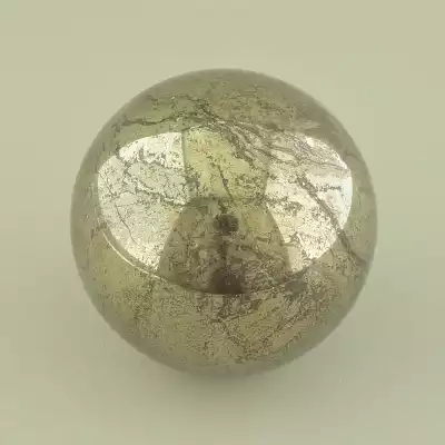 🏷️️ Куля пірит (68х68 мм, золотий, одиничний екземпляр) F-105166