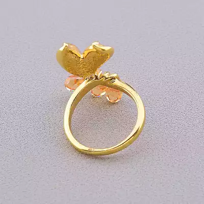 🏷️️ Каблучка Winniana Фіаніт (позолота 18к) F-80702