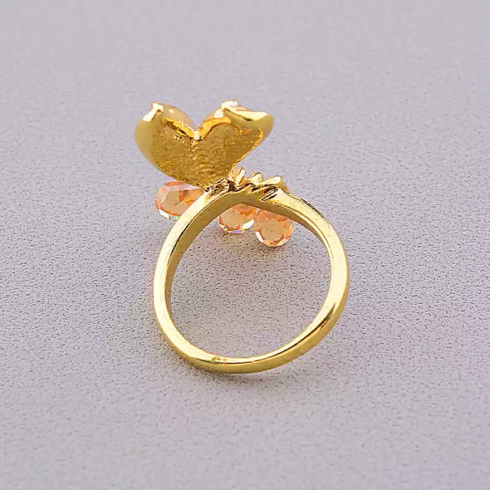 🏷️️ Каблучка Winniana Фіаніт (позолота 18к) ss_80702