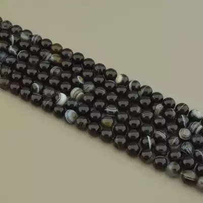 Намистини Агат 38 см 10 мм. (без застібки)