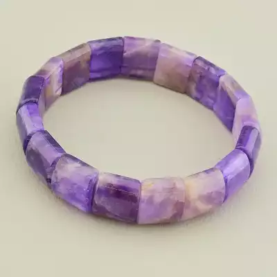 Браслет на резинці Аметист 20 см