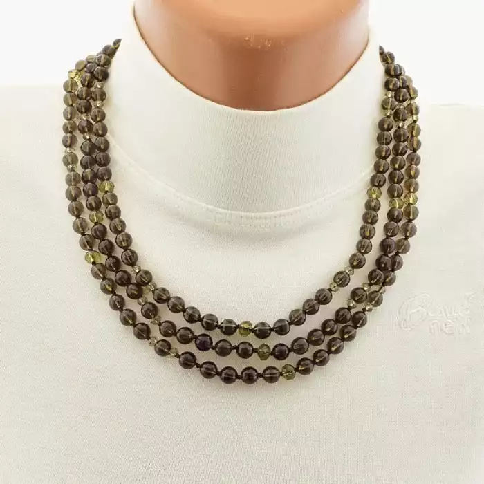 🏷️️ Намисто Раухтопаз 45 см ss_105878