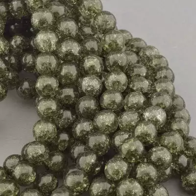 🏷️️ Намистини Кварц (імітація) 39 см 10 мм (без застібки) на нитці F-59524