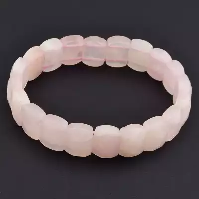 Браслет на резинці Рожевий кварц 19 см