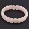 🏷️️ Браслет на резинці Рожевий кварц 19 см F-106285