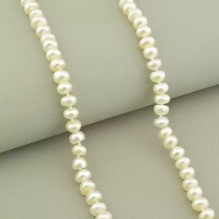 🏷️️ Намисто з перлин срібло 925 проба 55 см. ss_98678