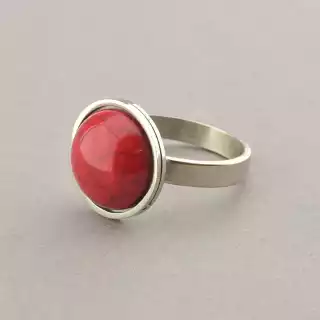 Перстень Stainless Steel Корал медична сталь 316L7, 8 р