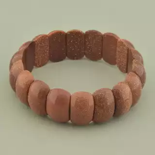 Браслет резинка Золотий Пісок 19 см.