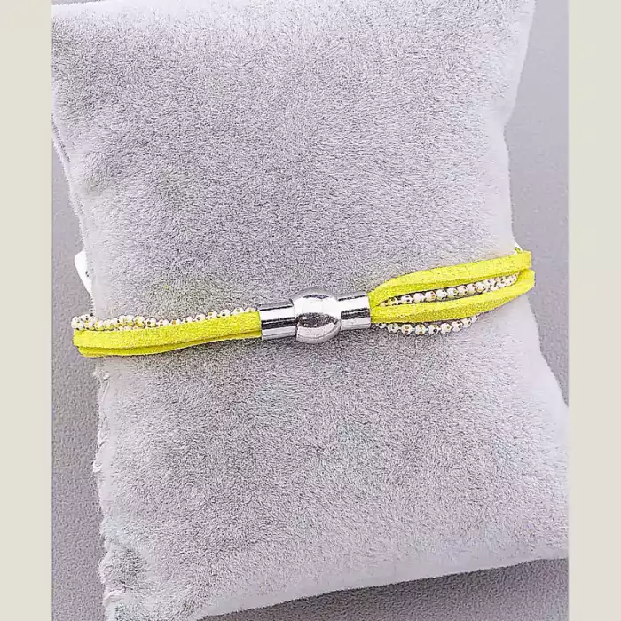 🏷️️ Браслет Сrystal 17 см шкірозамінник ss_13412