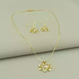 Підвіска+Сережки Фіаніт 45 см.