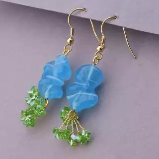 Сережки петля Xuping Чеський кришталь (позолота 18к)