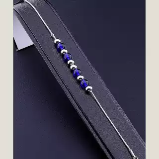 Браслет з карабіном Stainless Steel Агат 18 см