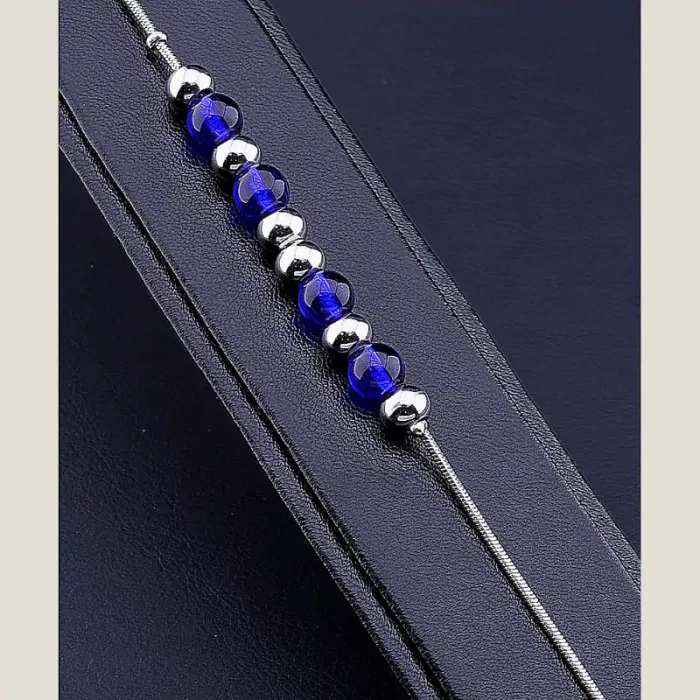 🏷️️ Браслет з карабіном Stainless Steel Агат 18 см ss_68325