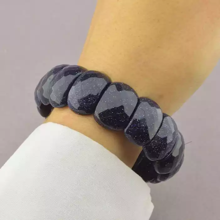 🏷️️ Браслет резинка Каїрська ніч 20 см ss_69279