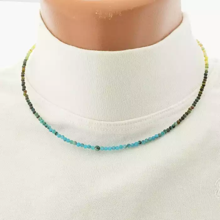 🏷️️ Підвіска з самоцвітами грань (40 см, різнокольорова, позолота 18к, лимонна) ss_104761