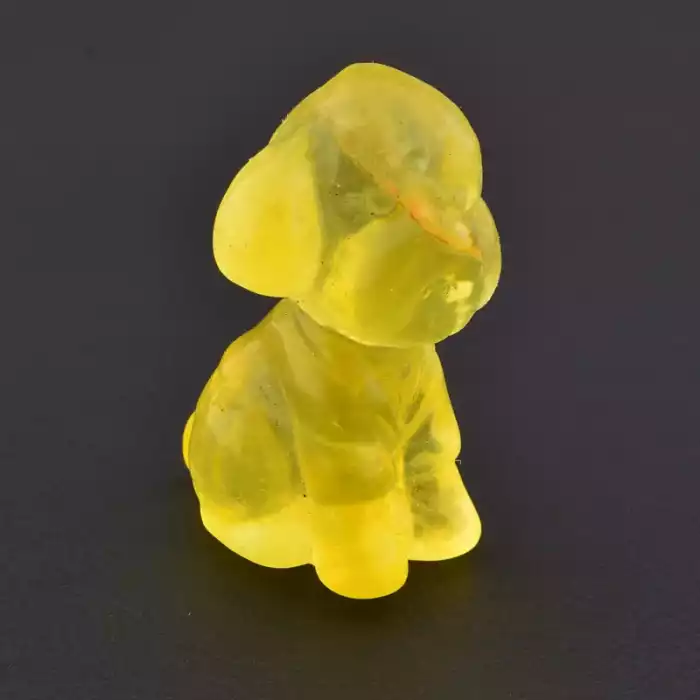 🏷️️ Мінерал флюорит собака (40х25 мм, жовтий) ss_105062