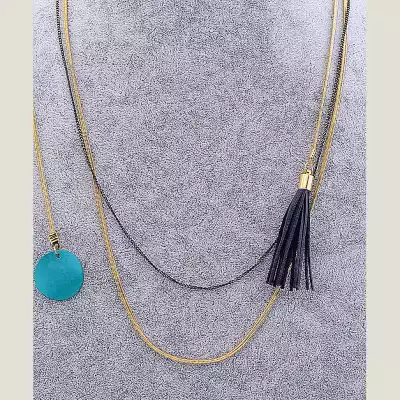 🏷️️ Підвіска FJ біжутерний сплав 60 см F-34411