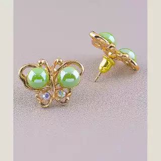 Сережки англійський замок Fashion Сrystal