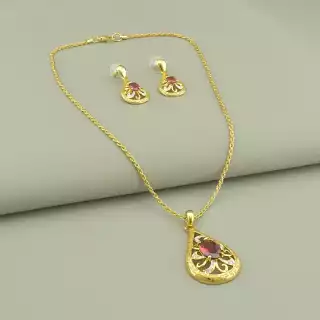 Підвіска + Сережки Фіаніт 46 см.