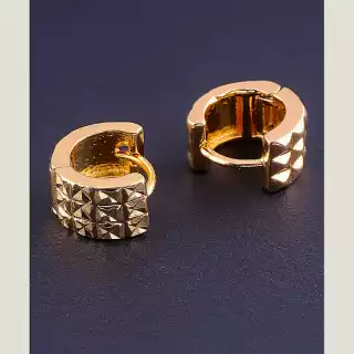 Сережки кільця Xuping (позолота 18к)