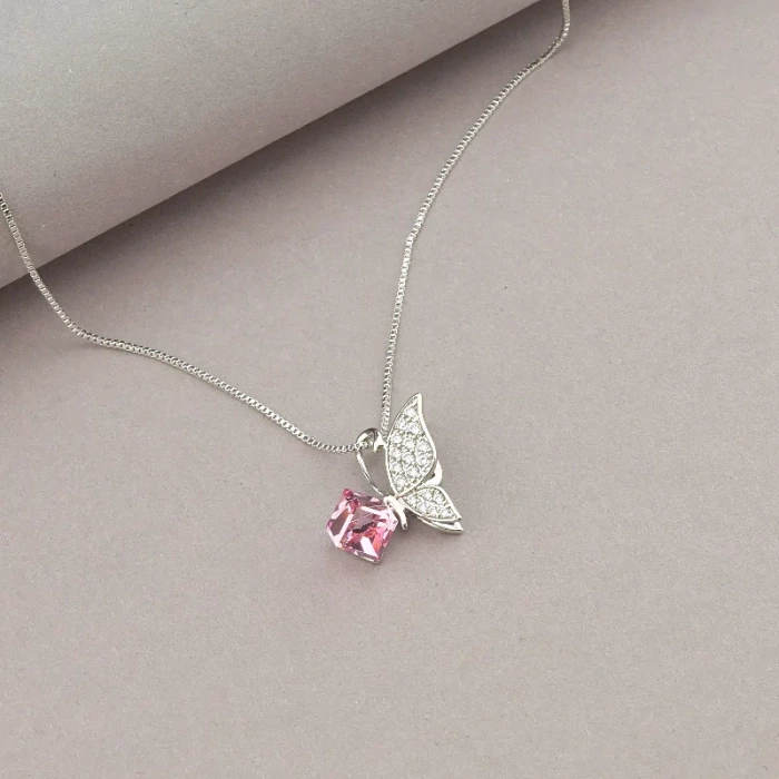 🏷️️ Підвіска Xuping Swarovski 40 см (родій) ss_76826