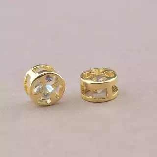 Вставка Фіаніт 8х8мм. (позолота 18к)