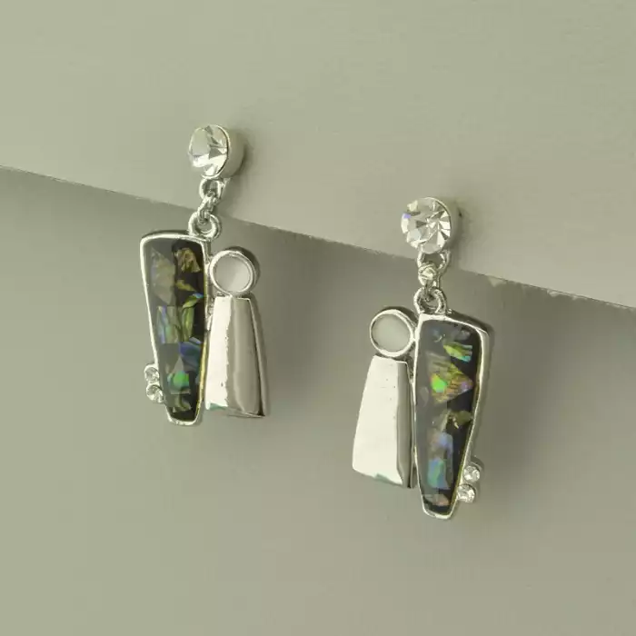 🏷️️ Підвіска+Сережки Галіотіс, Фіаніт 41 см. ss_103090