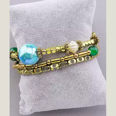 🏷️️ Браслет без застібки метал 17 см F-18550