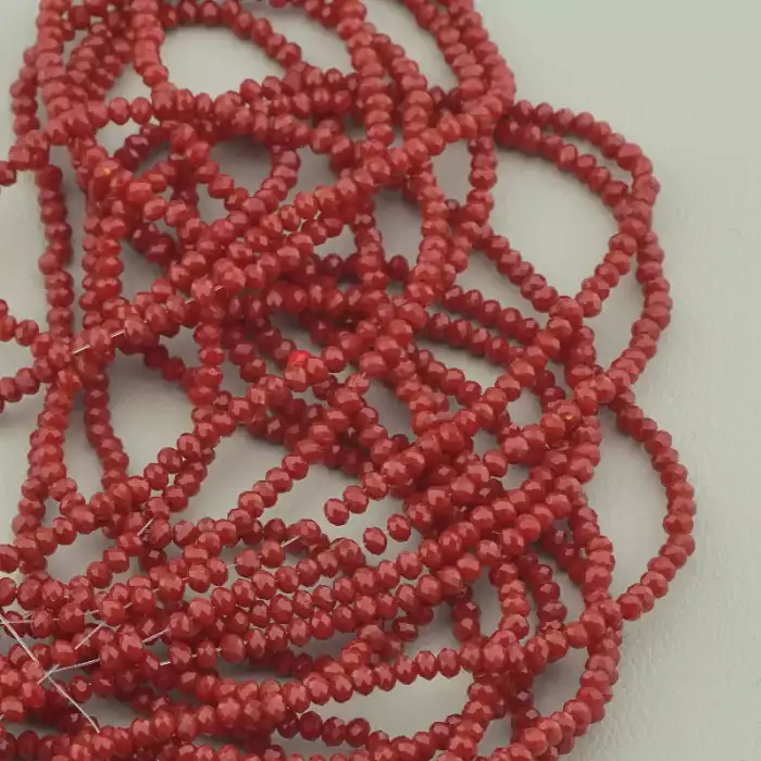 🏷️️ Нитка Чеський кришталь 40 см. 3 мм. (без замка) ss_96286