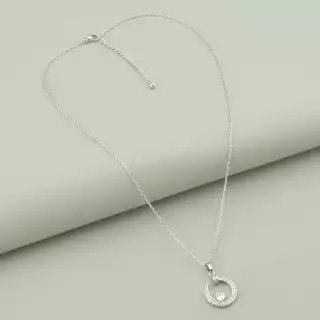 Підвіска Saiya Фіаніт 41 см (родій)