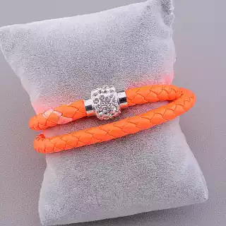 Браслет Сrystal 38 см шкіра