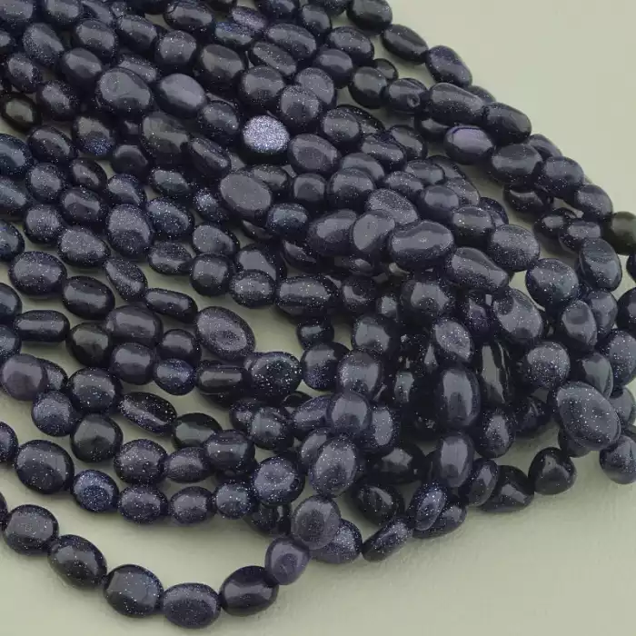 🏷️️ Нитка Каїрська ніч 39 см. (без застібки) ss_97795