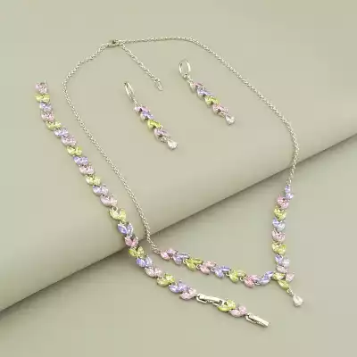 Набори Xuping Фіаніт 45 см (родій)