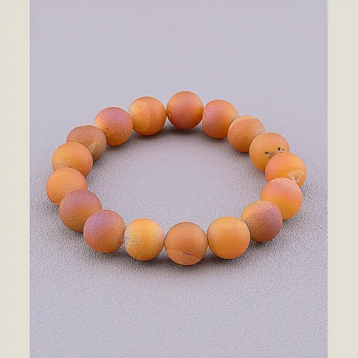 🏷️️ Браслет резинка Агат 17 см ss_71156