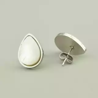 Сережки пусети Перламутр